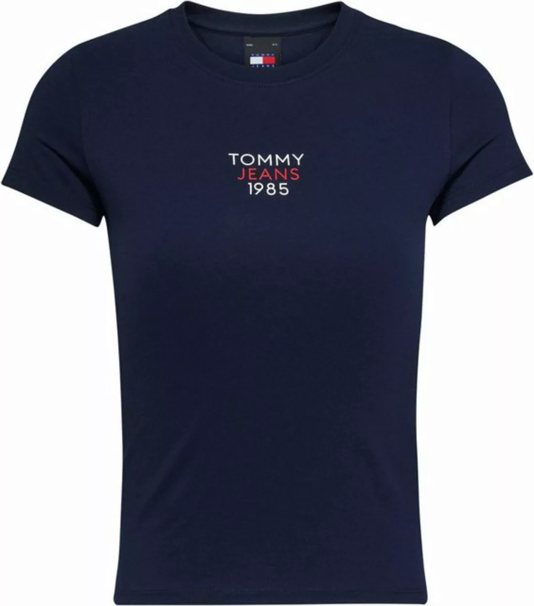 Tommy Jeans T-Shirt Slim Essential Logo Kurzarm Rundhals Jersey T Shirt mit günstig online kaufen