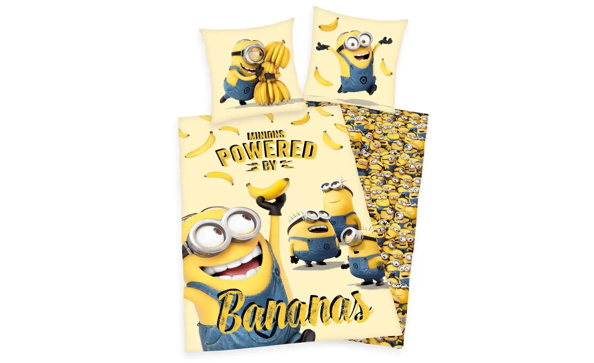 Baumwoll Wende Bettwäsche Minions Renforce Multi Baumwolle B/L: ca. 135x200 günstig online kaufen