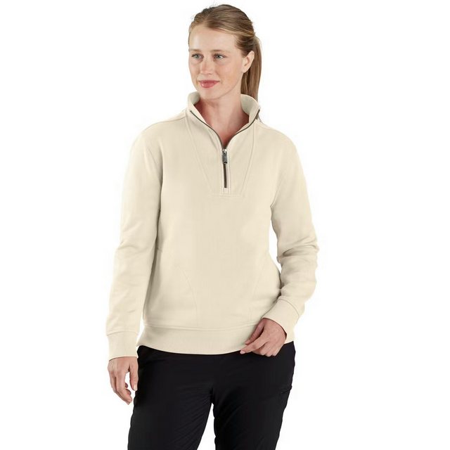 Carhartt Sweatshirt 106451 mit Viertelreißverschluss, Baumwoll-Tencel-Misch günstig online kaufen