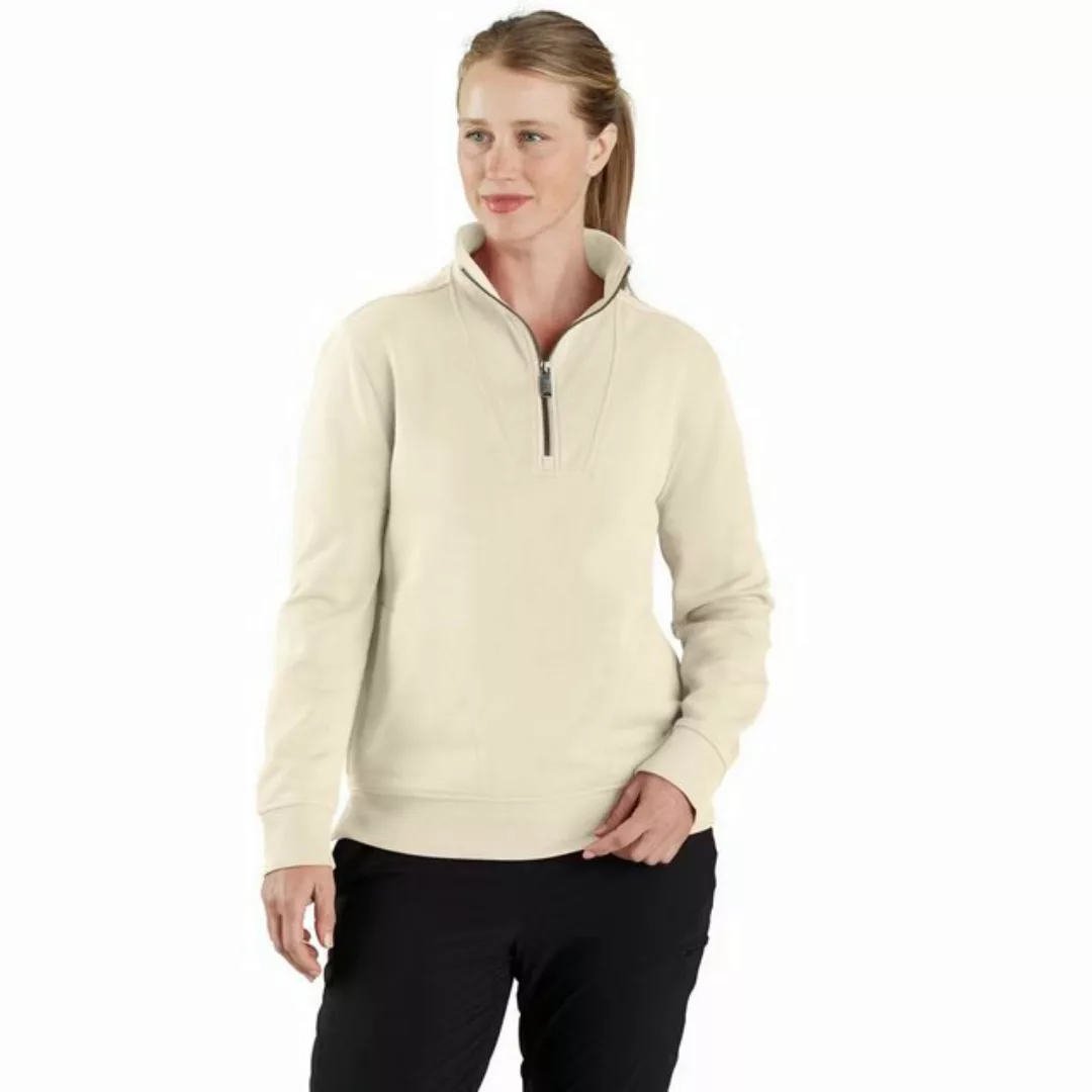 Carhartt Sweatshirt 106451 mit Viertelreißverschluss, Baumwoll-Tencel-Misch günstig online kaufen