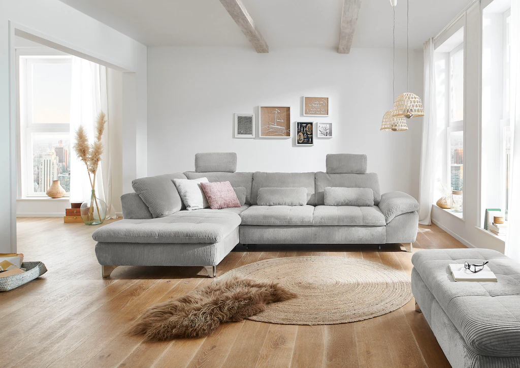 Die PlanBar Ecksofa "MP-IN14007 L-Form", wahlweise mit Bettfunktion und ver günstig online kaufen