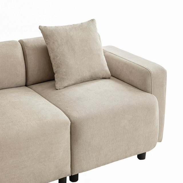 REDOM Sofa Polstermöbel, 3-Sitzer-Schlafsofa, Wohnzimmersofa, Ecksofa mit D günstig online kaufen