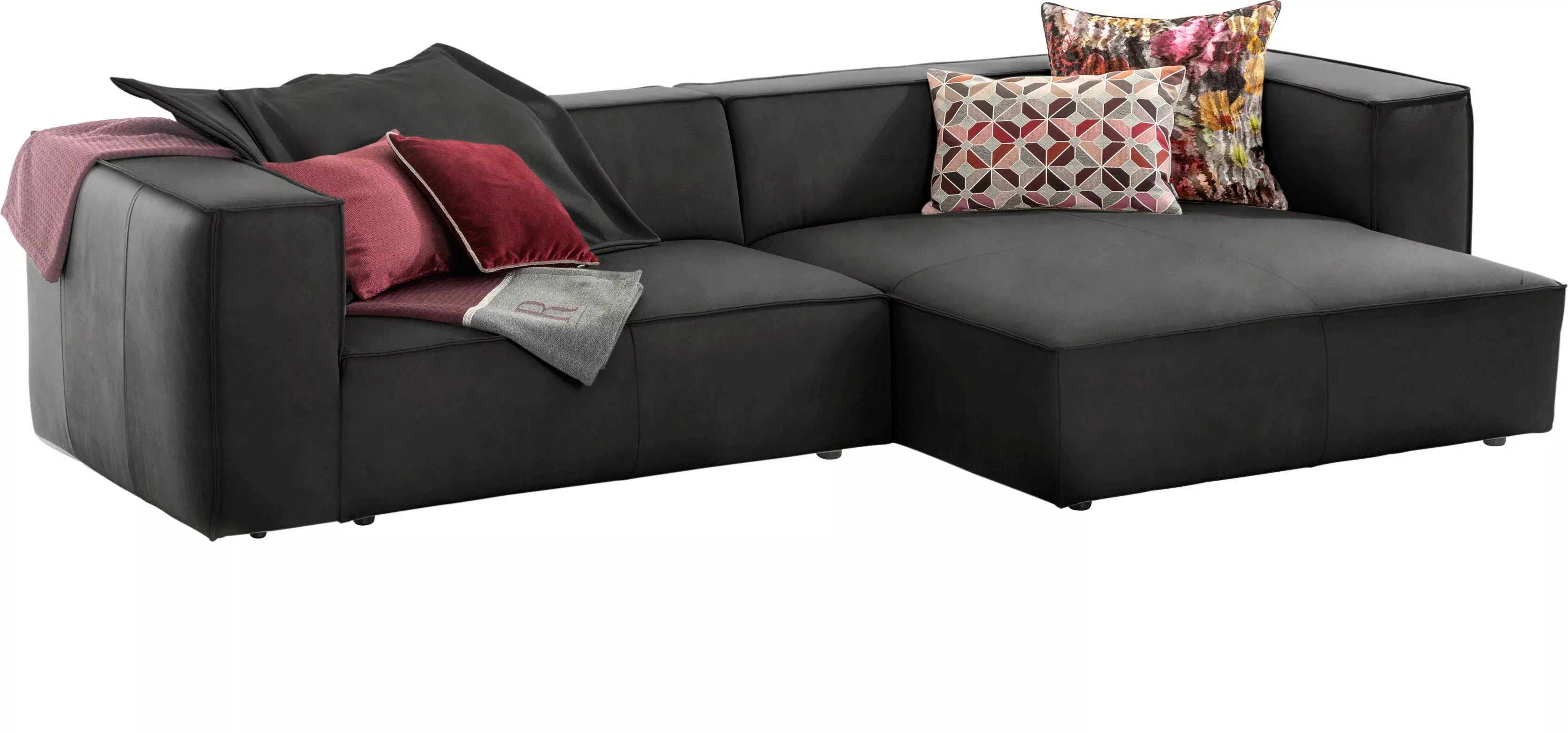 W.SCHILLIG Ecksofa "around-the-block", mit eleganter Biese, mit Federkern günstig online kaufen