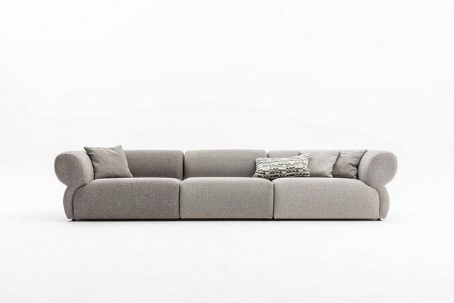 Xlmoebel Sofa Zeitgemäßes Graues Fünfsitzer Sofa für das Wohnzimmer Polster günstig online kaufen