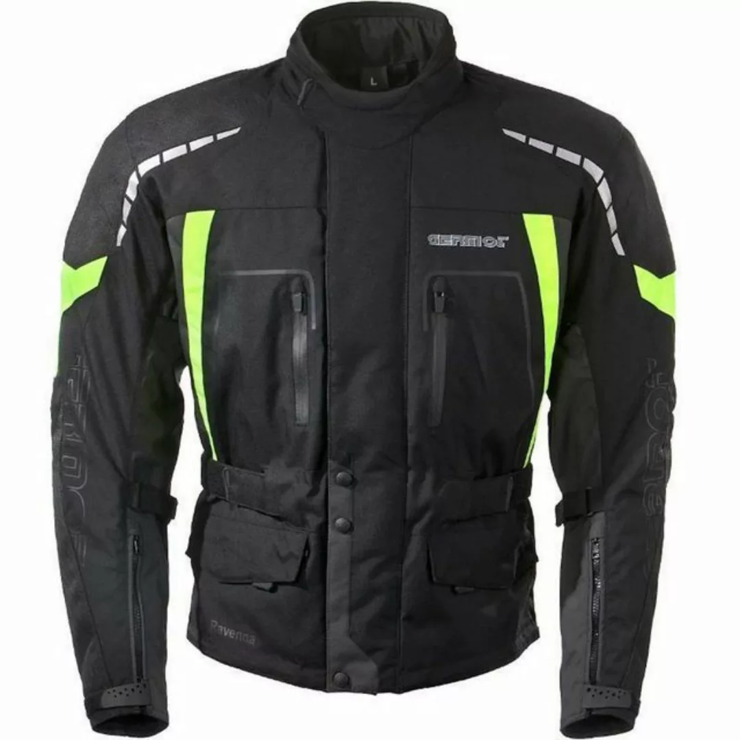 Germot Motorradjacke Germot Ravenna Textiljacke anthrazit / gelb S günstig online kaufen