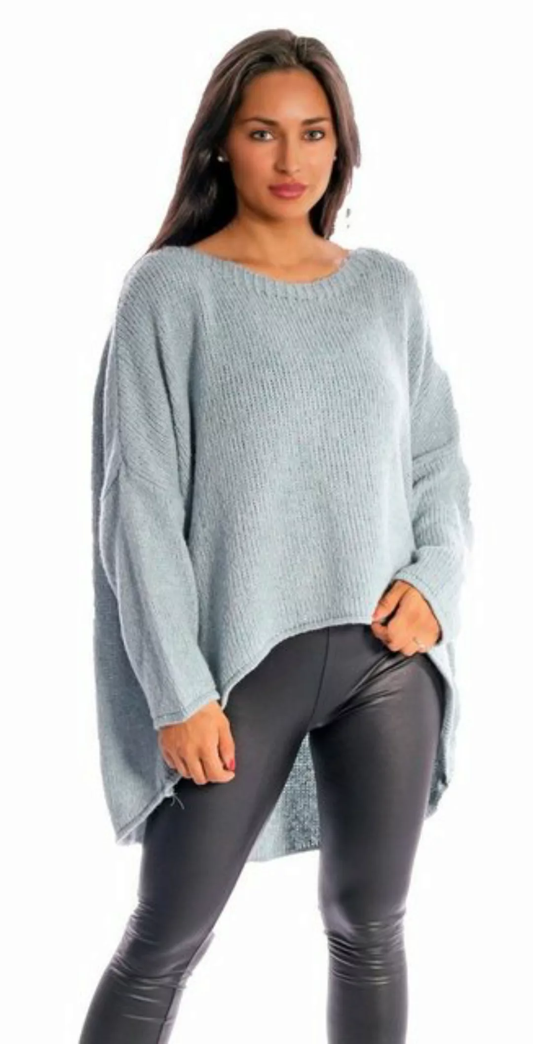 Charis Moda Strickpullover Pullover im Oversize Look Vorne kurz Hinten lang günstig online kaufen