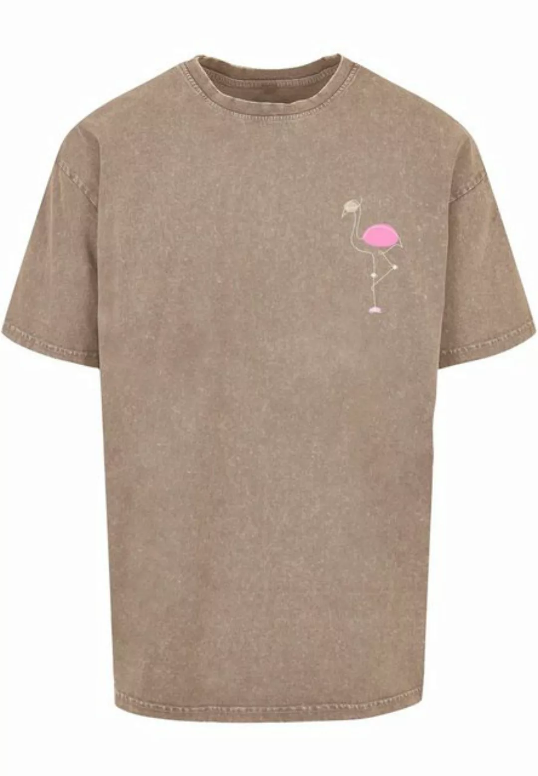 Merchcode T-Shirt Merchcode Herren Flamingo Acid Washed Heavy Oversized Tee günstig online kaufen