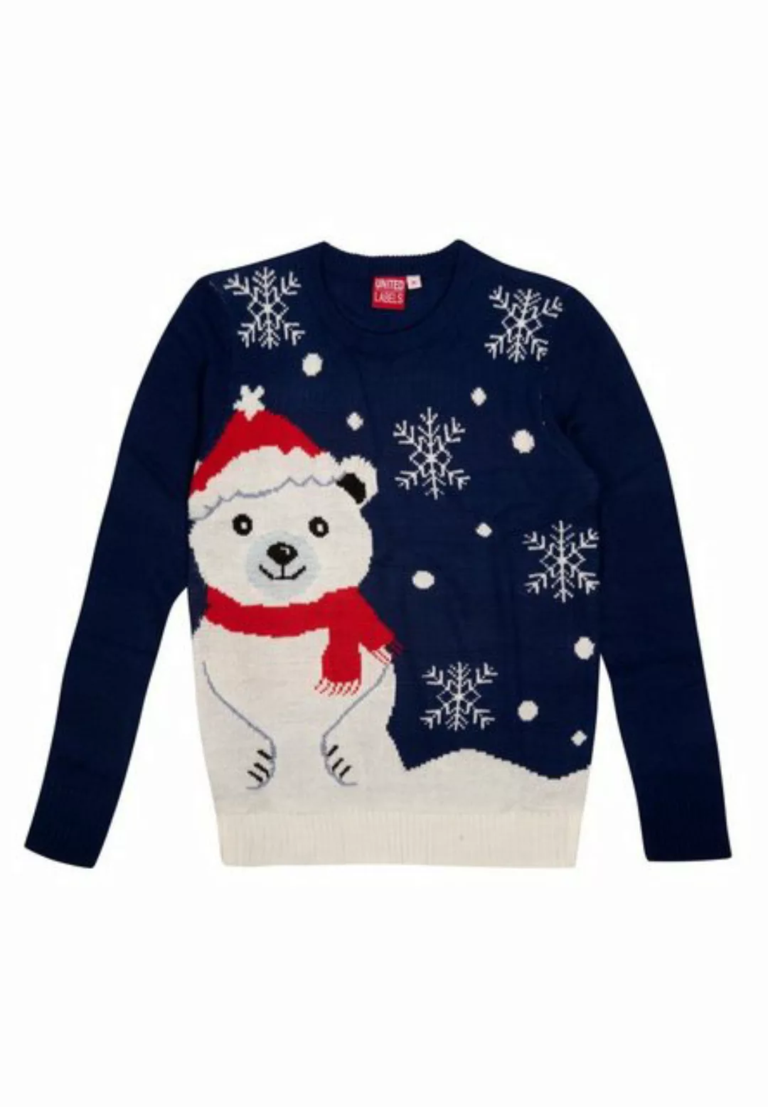 United Labels® Weihnachtspullover Winterpullover Eisbär XMAS Strick Pullove günstig online kaufen