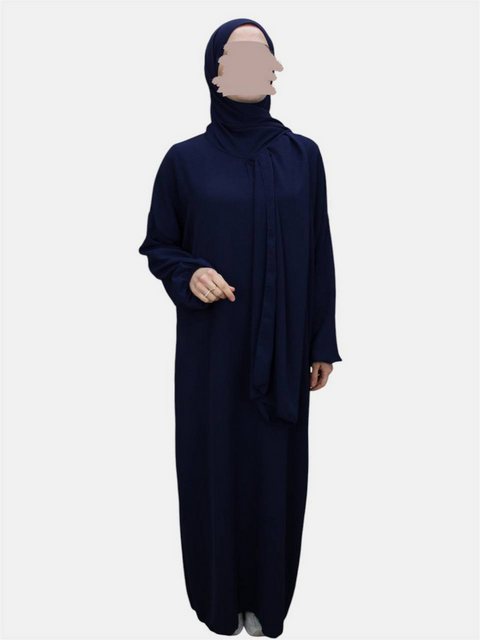 Aymasal Maxikleid Einteilige Abaya mit integriertem Hijab Gebetskleid islam günstig online kaufen