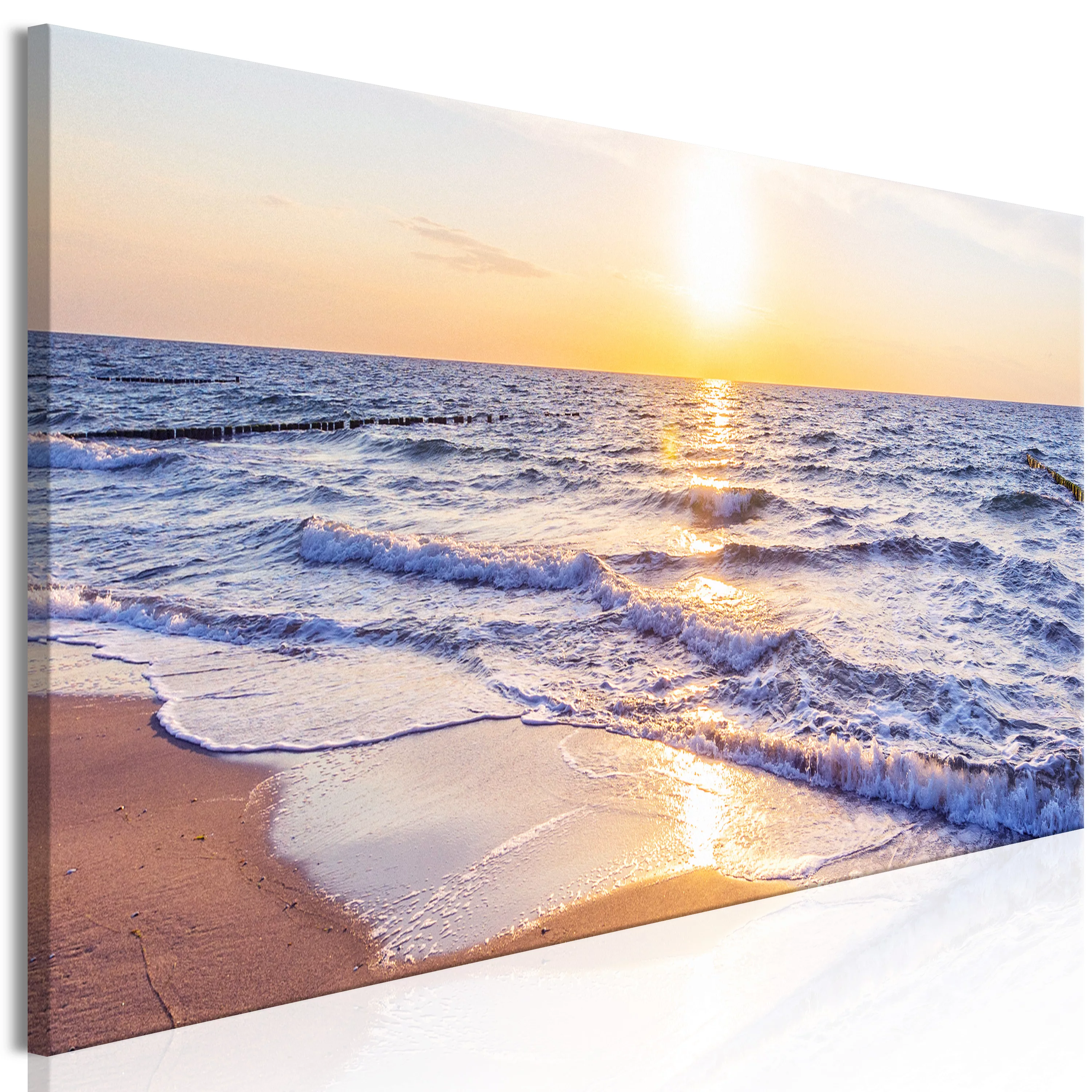 Wandbild - Calm Waves (1 Part) Narrow Brown günstig online kaufen