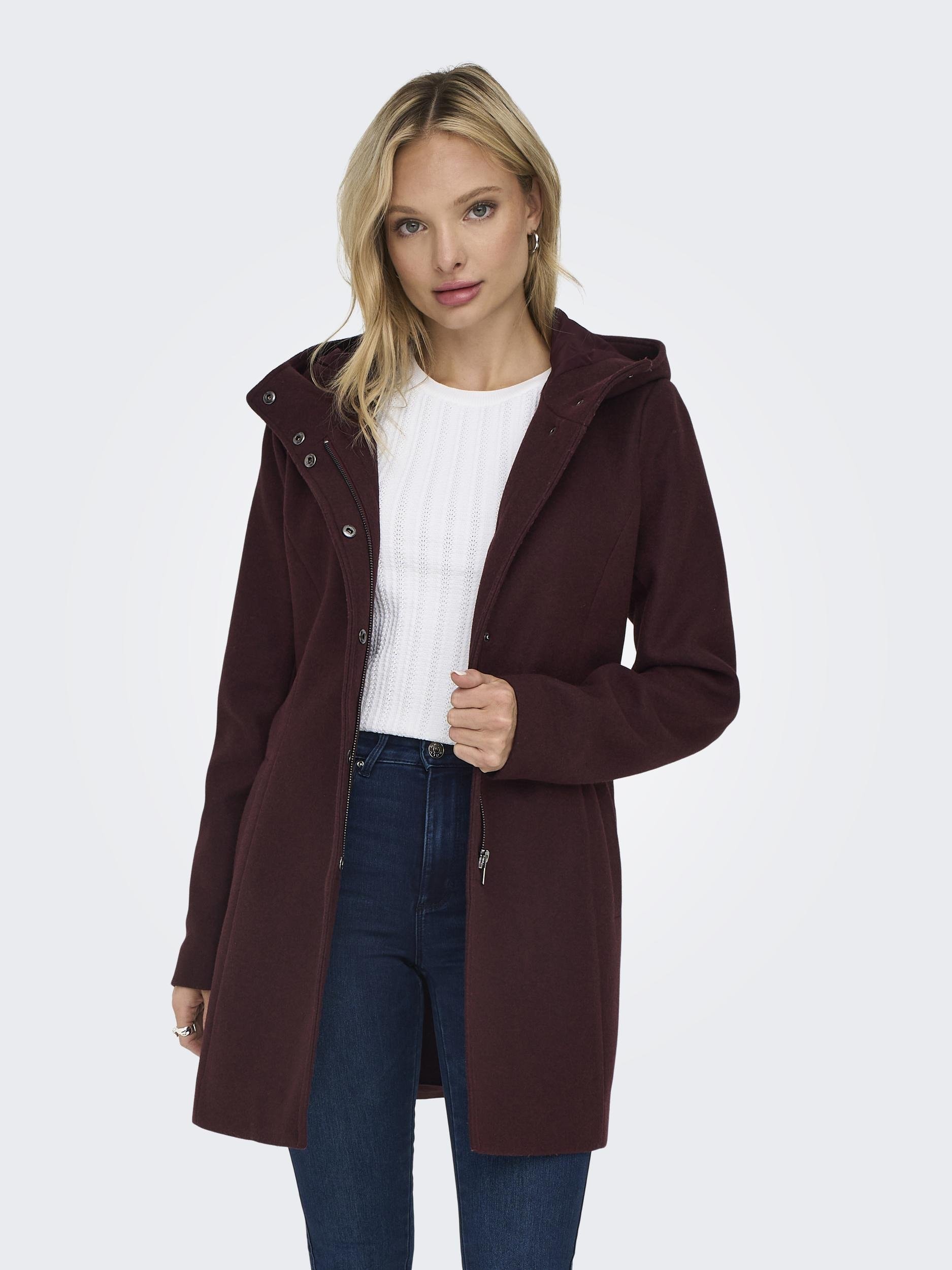 ONLY Kurzmantel ONLEMMA HOODED BELT COAT OTW günstig online kaufen