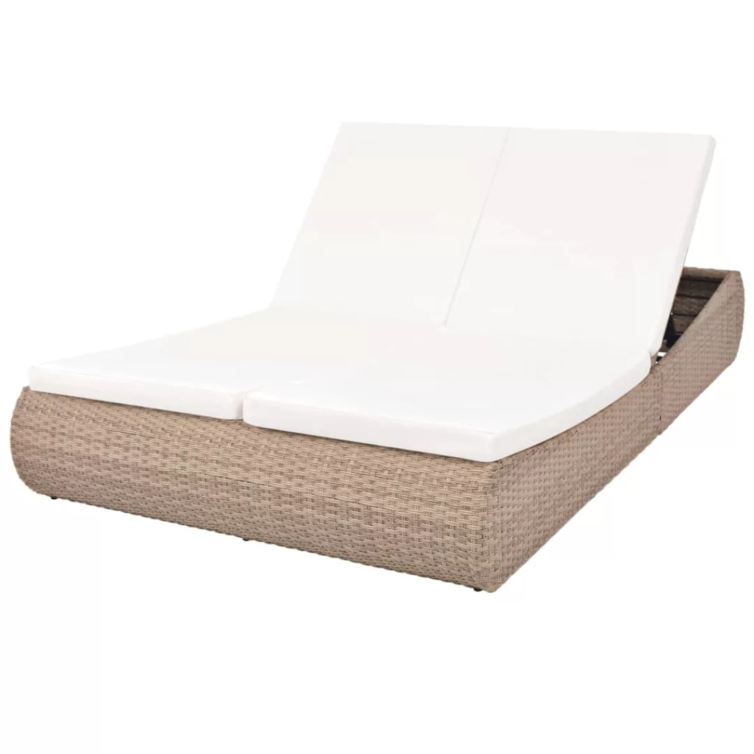 Outdoor-sonneninsel Poly Rattan Beige günstig online kaufen