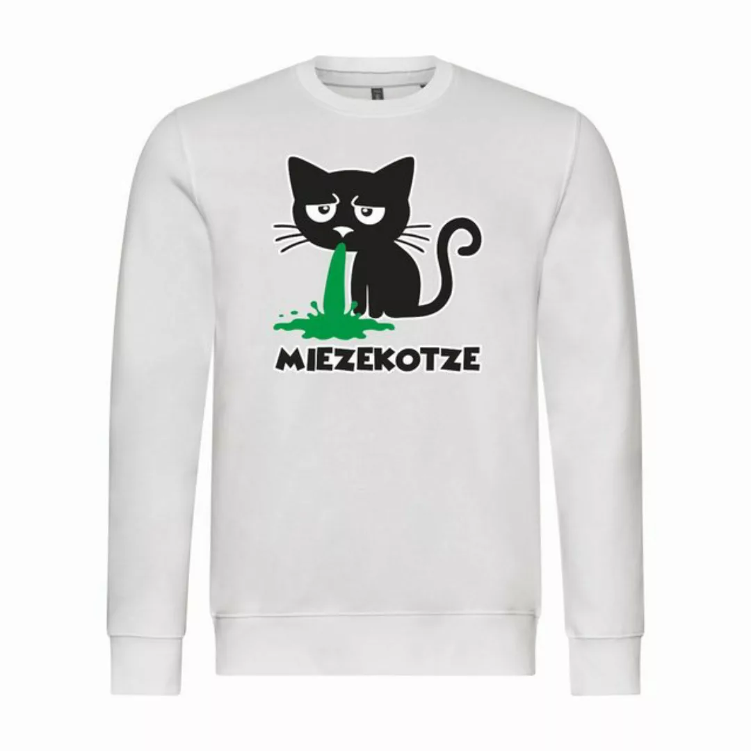 deinshirt Rundhalspullover Herren Sweatshirt Miezekotze Mit Print Motiv, Gr günstig online kaufen