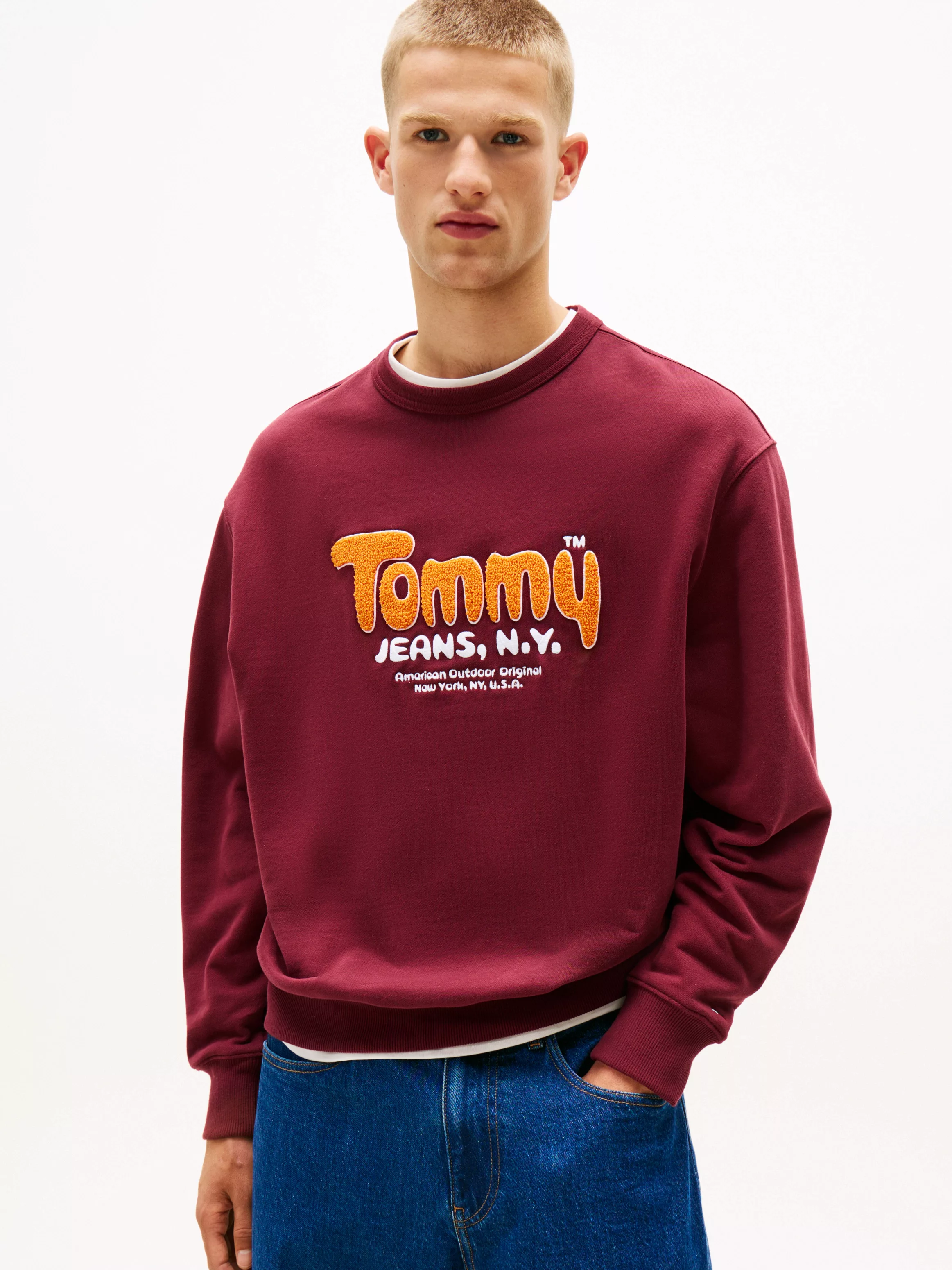 Tommy Jeans Sweatshirt "BOUCLE", Relaxed fit mit Rundhalsausschnitt günstig online kaufen