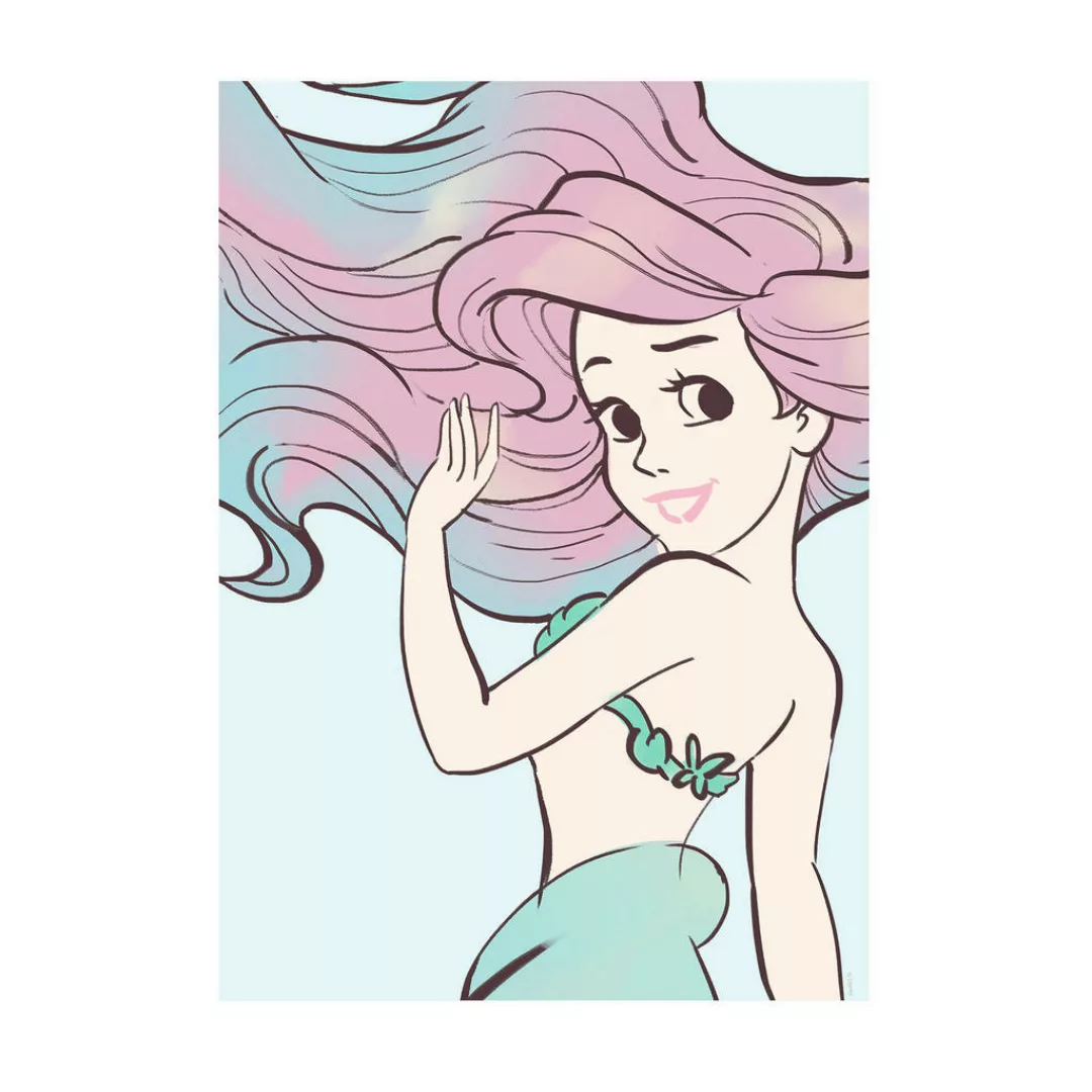 Komar Wandbild Ariel Aquarell Disney B/L: ca. 30x40 cm günstig online kaufen