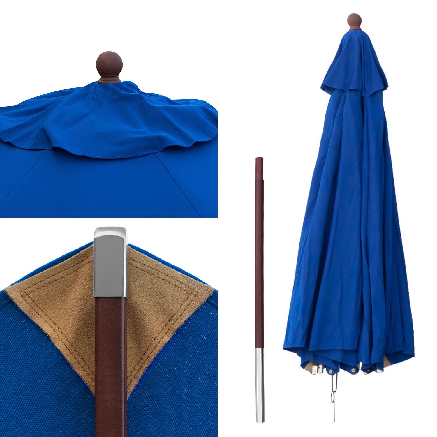 anndora-sonnenschirm Sonnenschirm 3 Meter rund Olefin, günstig online kaufen