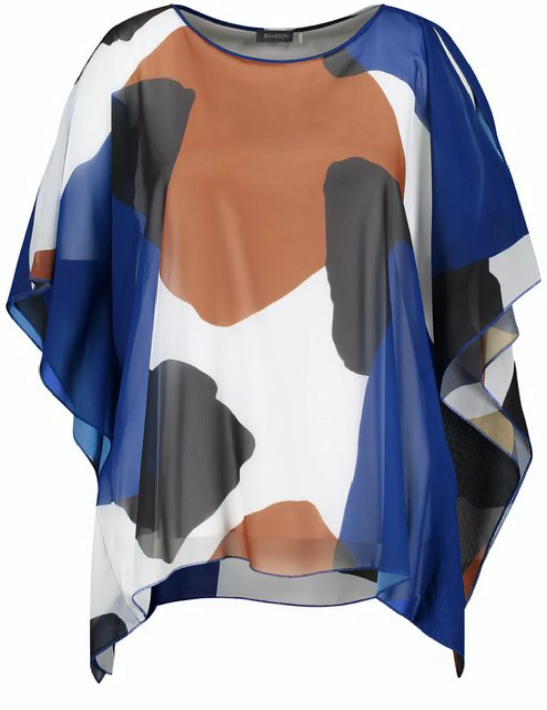 Samoon Sweatshirt Oversized-Blusenshirt im Lagen-Look günstig online kaufen