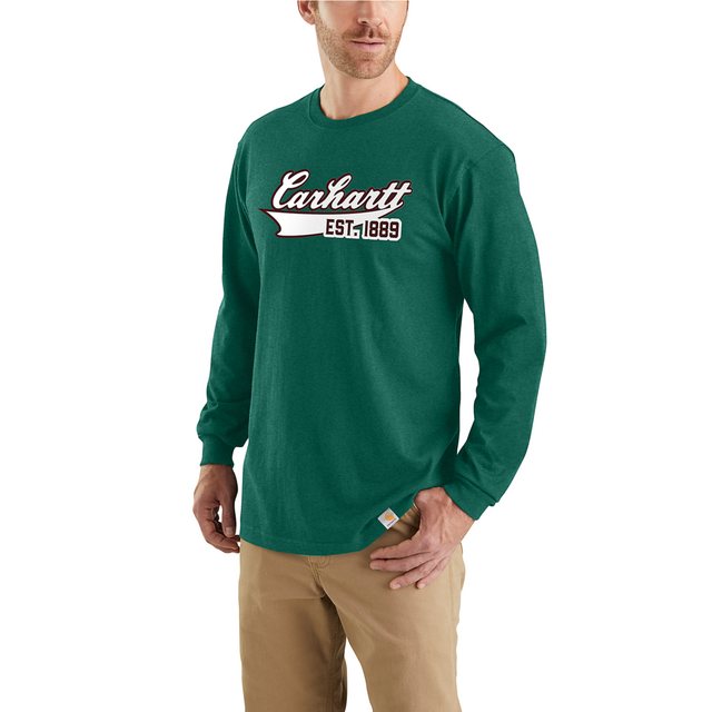 Carhartt Longsleeve Script Graphic mit Carhartt Print günstig online kaufen