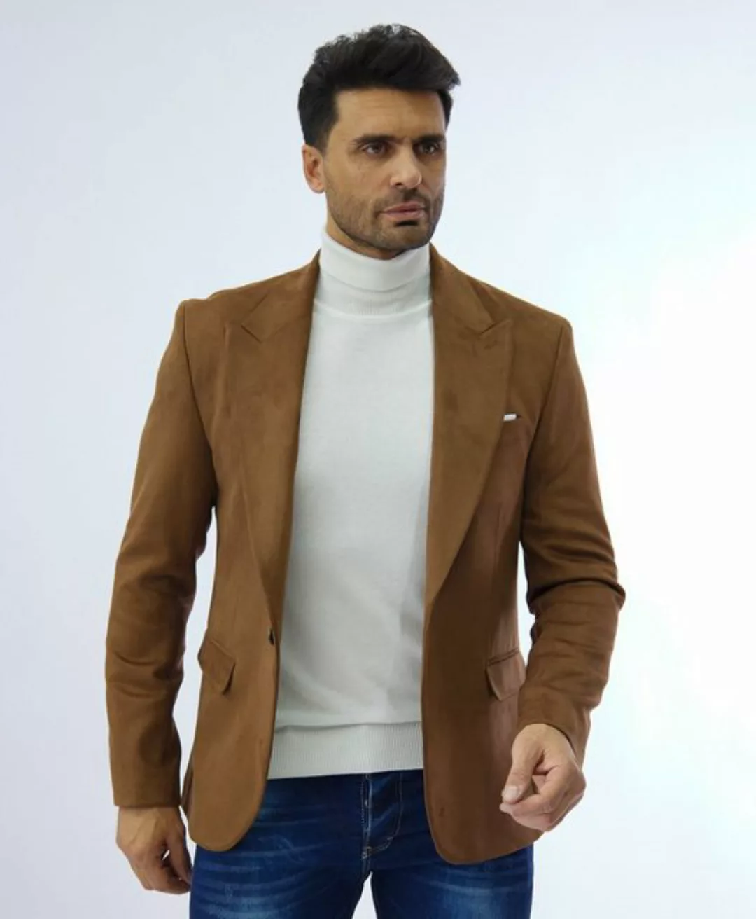 Denim Distriqt Sakko Feines Velour Herren Sakko von DENIM DISTRIQT günstig online kaufen