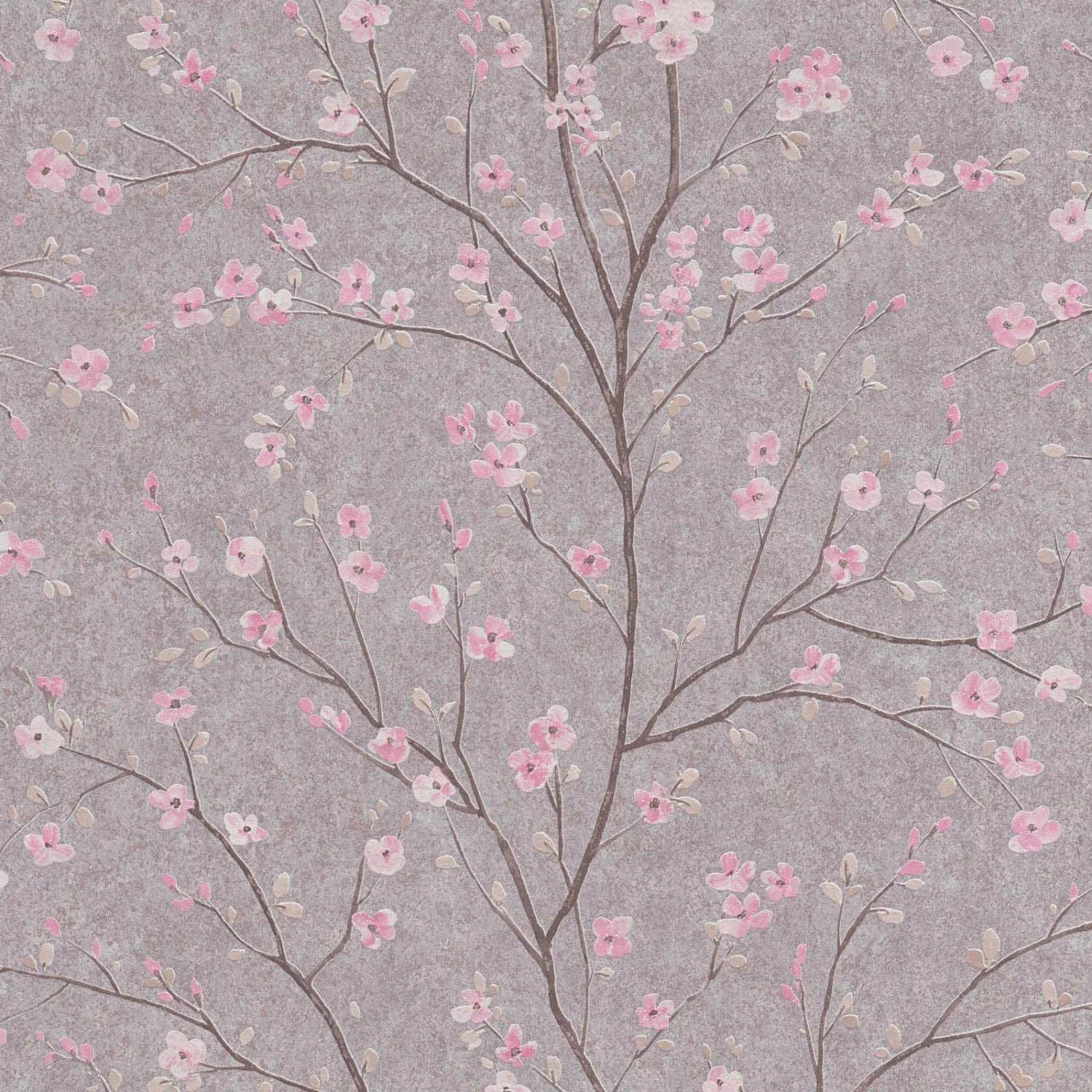 Bricoflor Japanische Vliestapete Hellblau Rosa Florale Tapete mit Kirschblü günstig online kaufen