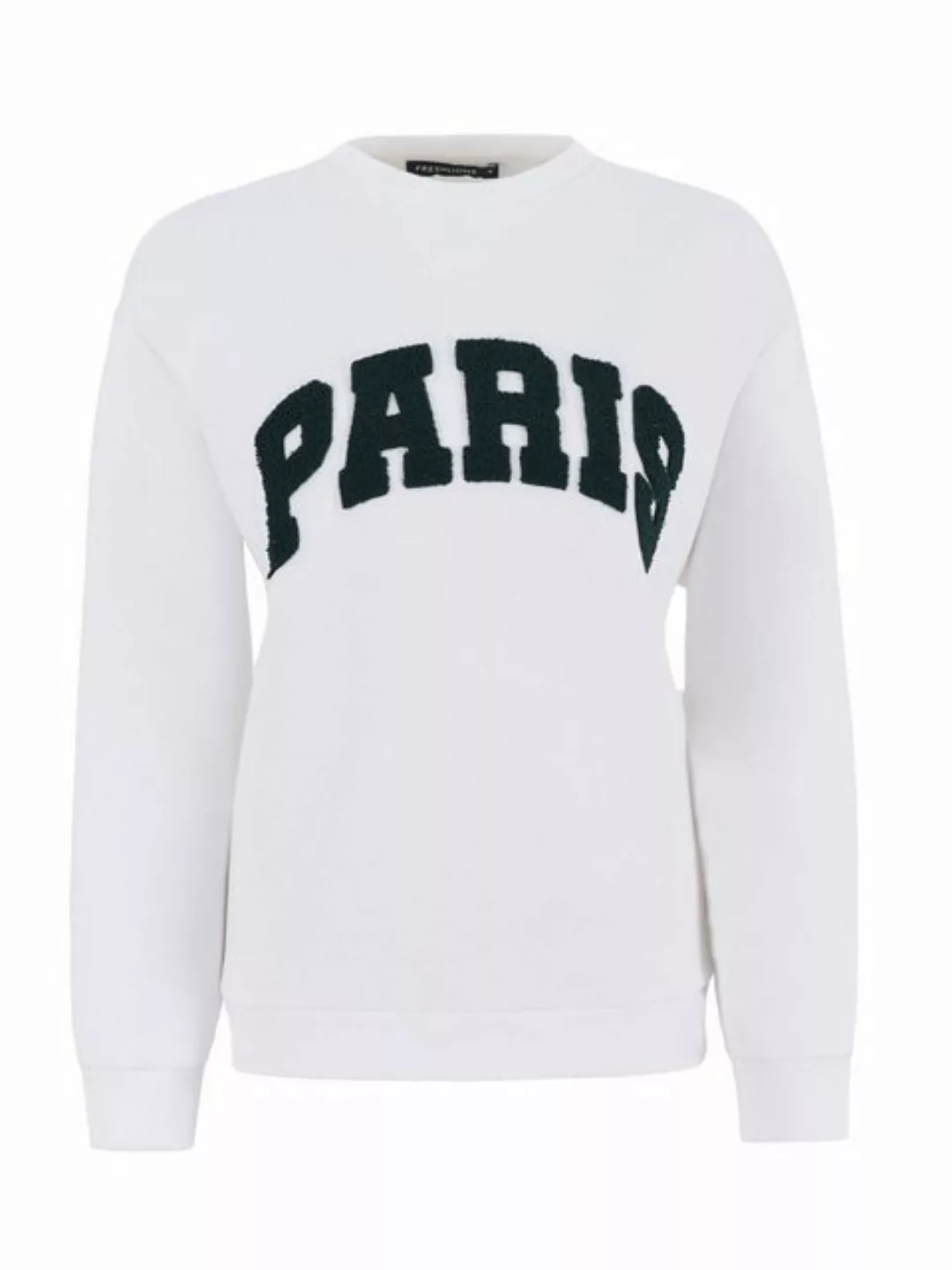 Freshlions Sweater Freshlions Paris Embroidery Oversize Sweater creme M günstig online kaufen