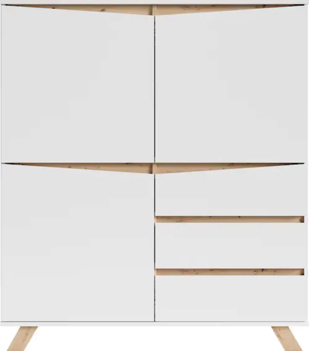 INOSIGN Highboard "Valentin", 3 Schubkästen und 3 Türen, Breite 120cm in mo günstig online kaufen