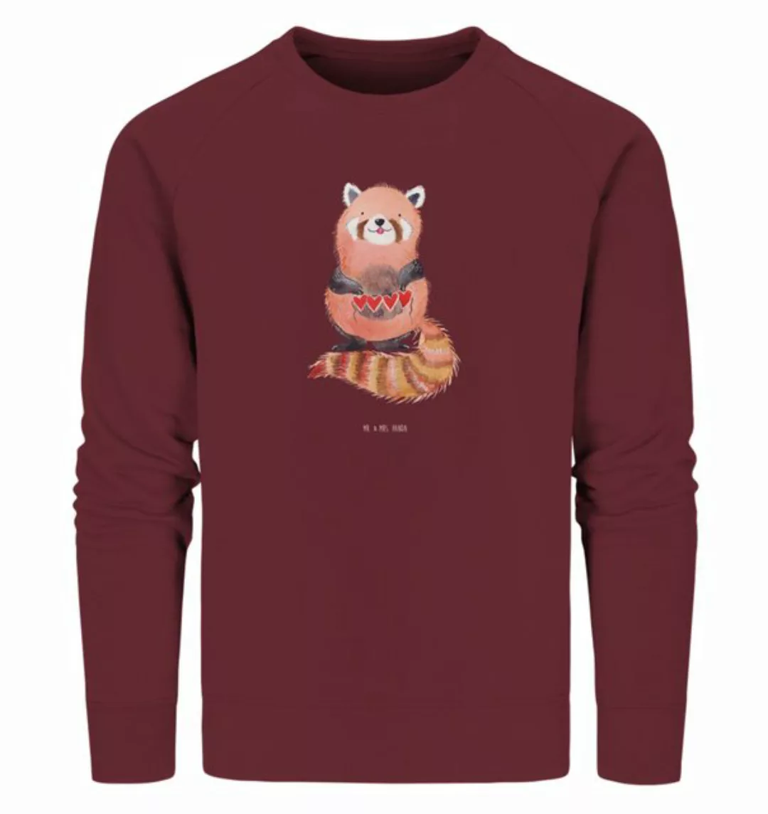 Mr. & Mrs. Panda Longpullover Größe XS Roter Panda - Burgundy - Geschenk, l günstig online kaufen