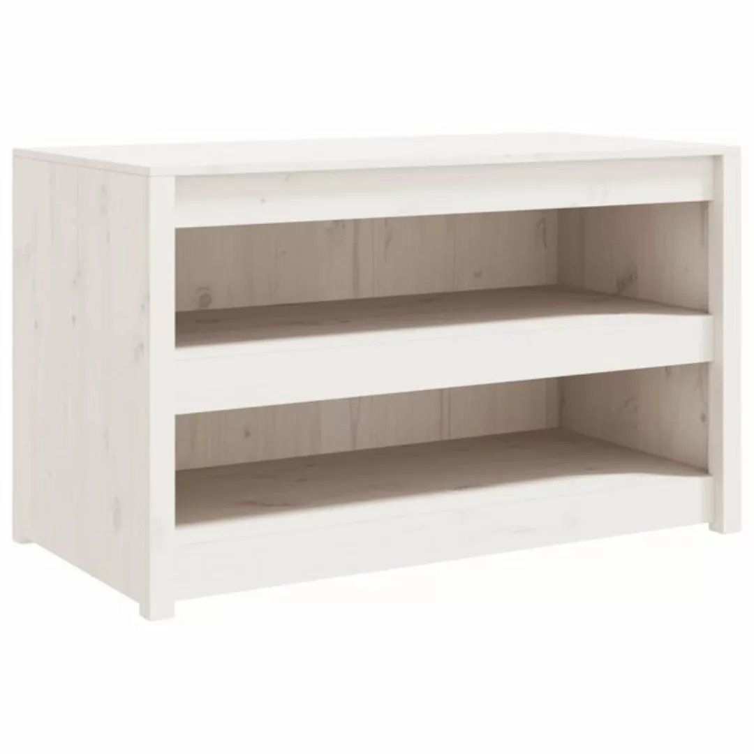 vidaXL Unterschrank Outdoor-Küchenschrank Weiß 106x55x64 cm Massivholz Kief günstig online kaufen