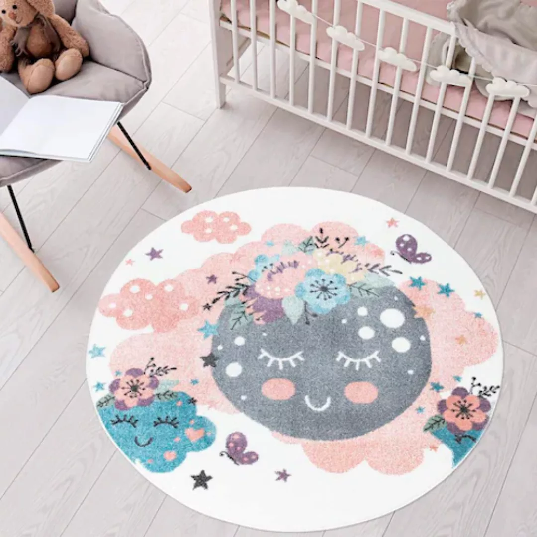 Carpet City Kinderteppich »ANIME917«, rund, Kinderzimmer Teppich Modern mit günstig online kaufen