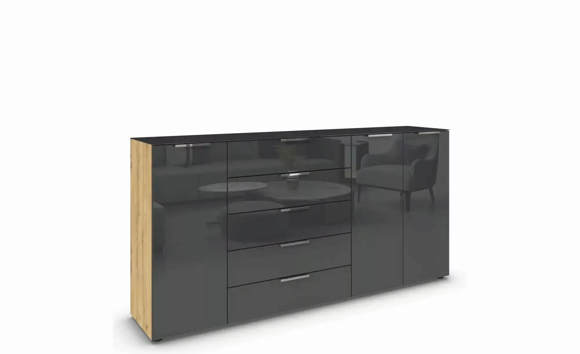 Sideboard ¦ holzfarben ¦ Maße (cm): B: 199 H: 99 Kommoden & Sideboards > Si günstig online kaufen