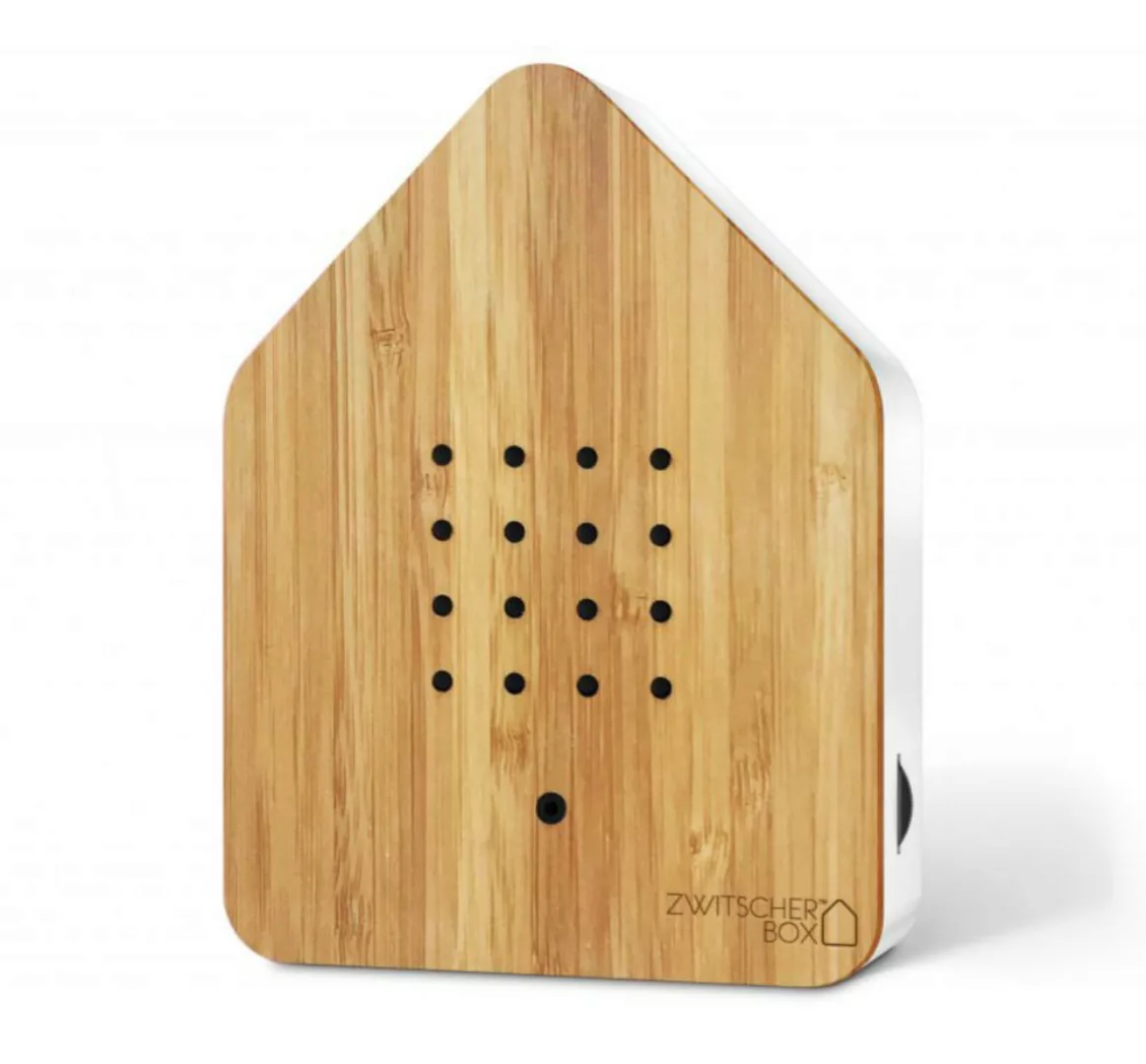 Zwitscherbox Holz Bambus/Weiß günstig online kaufen