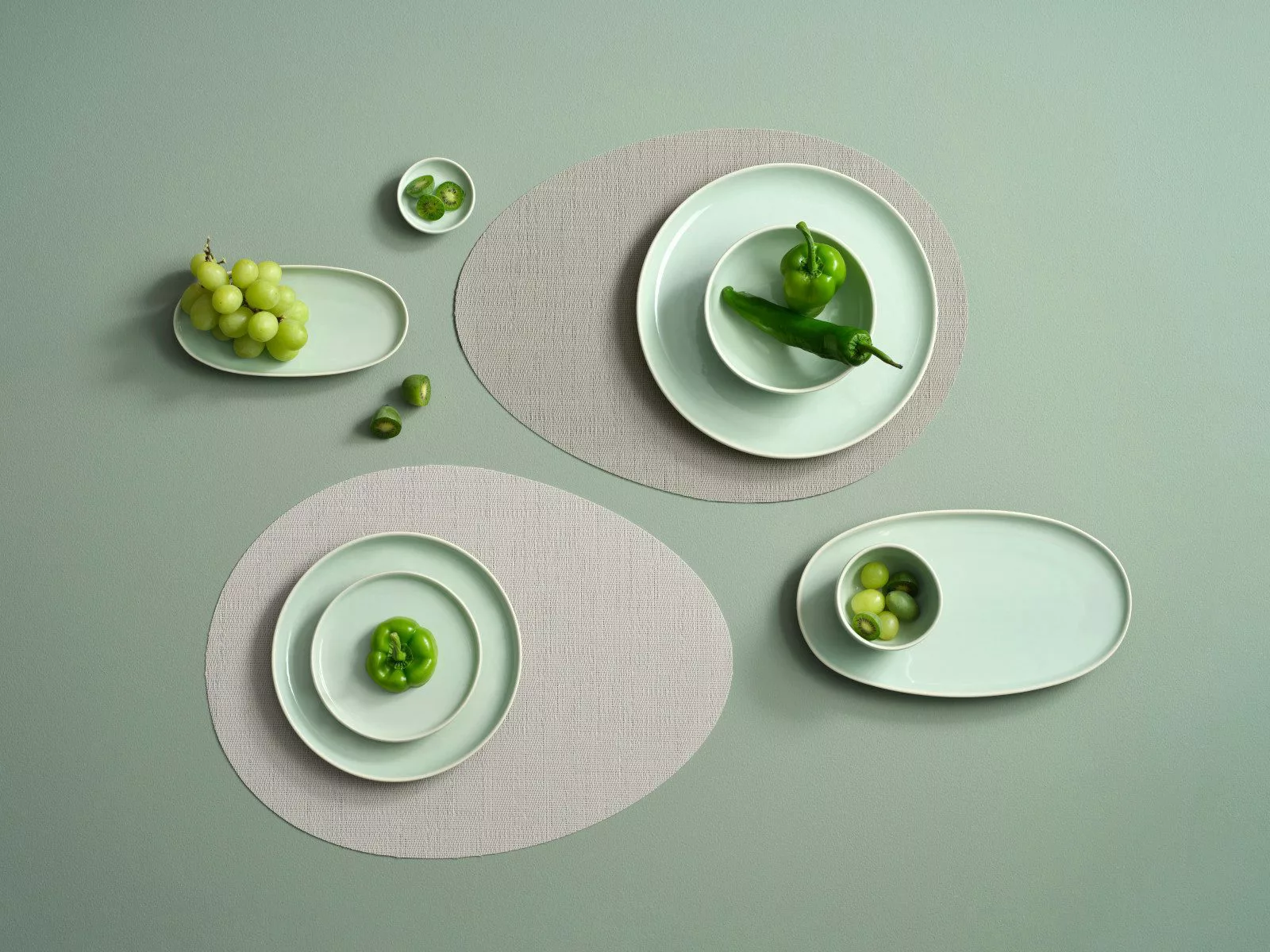 ASA SELECTION Platzset arrondi Tischset feather günstig online kaufen