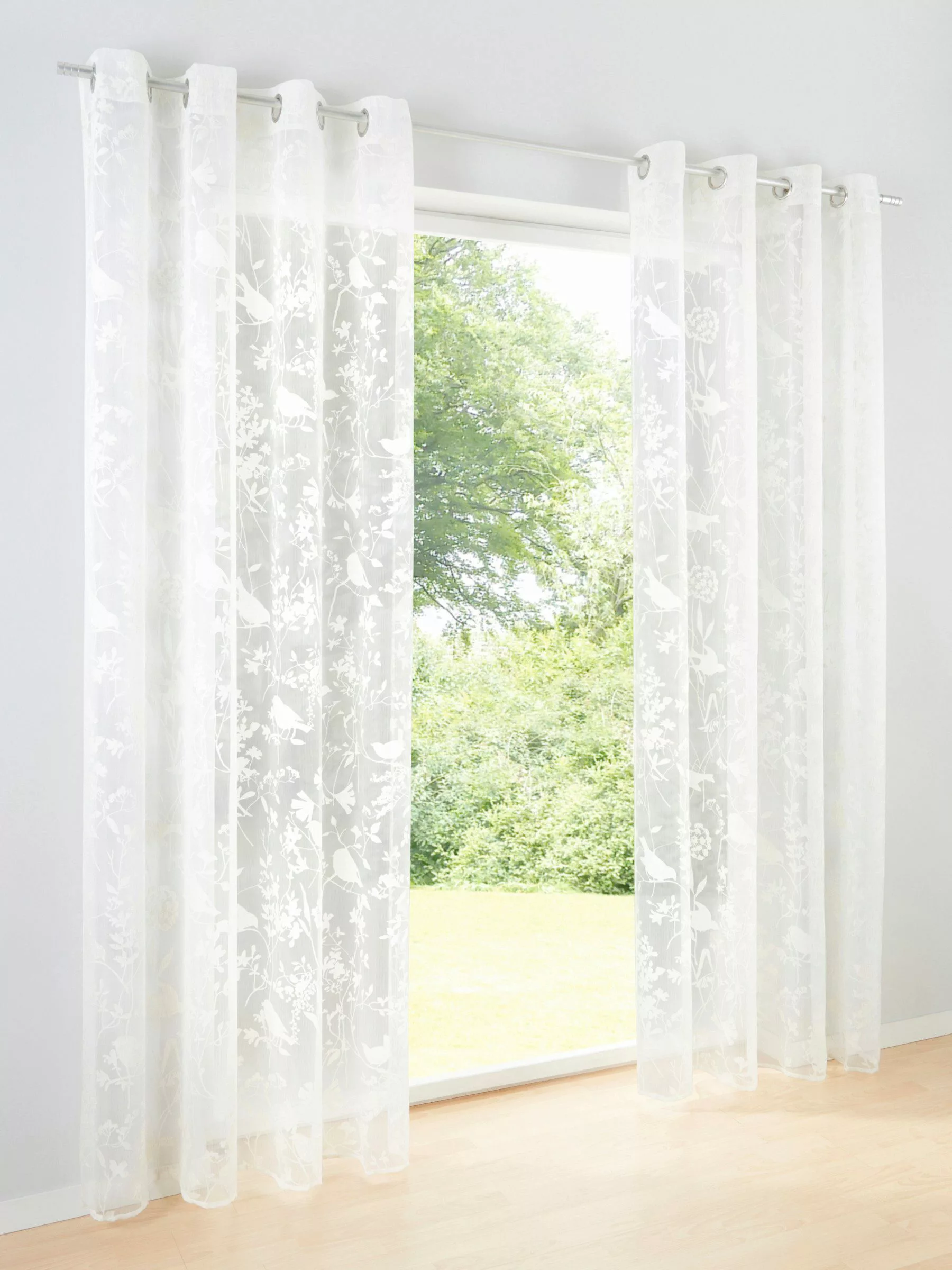 heine Gardine Dekostore, Ösen, transparent günstig online kaufen