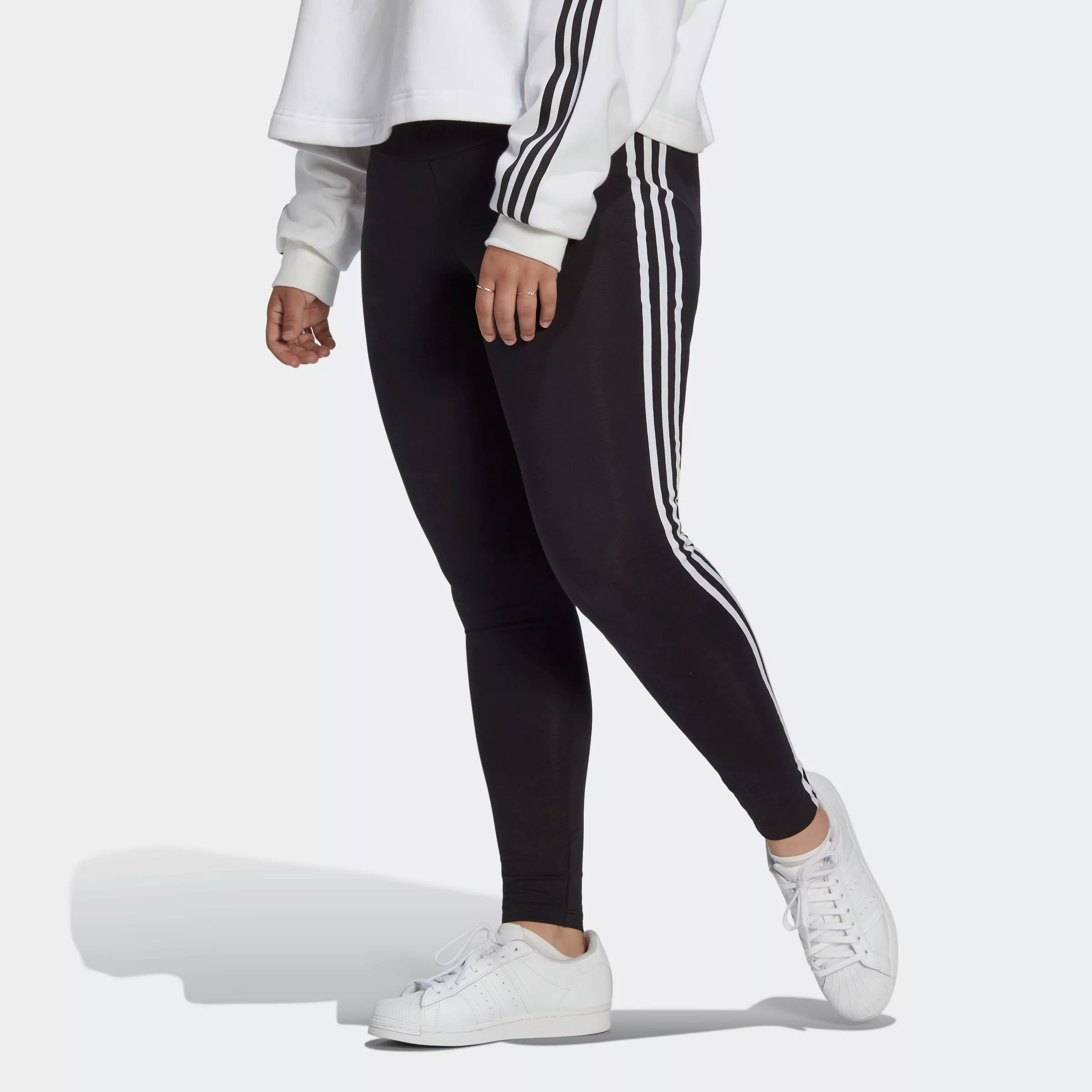 adidas Originals Leggings "ADICOLOR CLASSICS 3-STREIFEN – GROSSE GRÖSSEN", günstig online kaufen