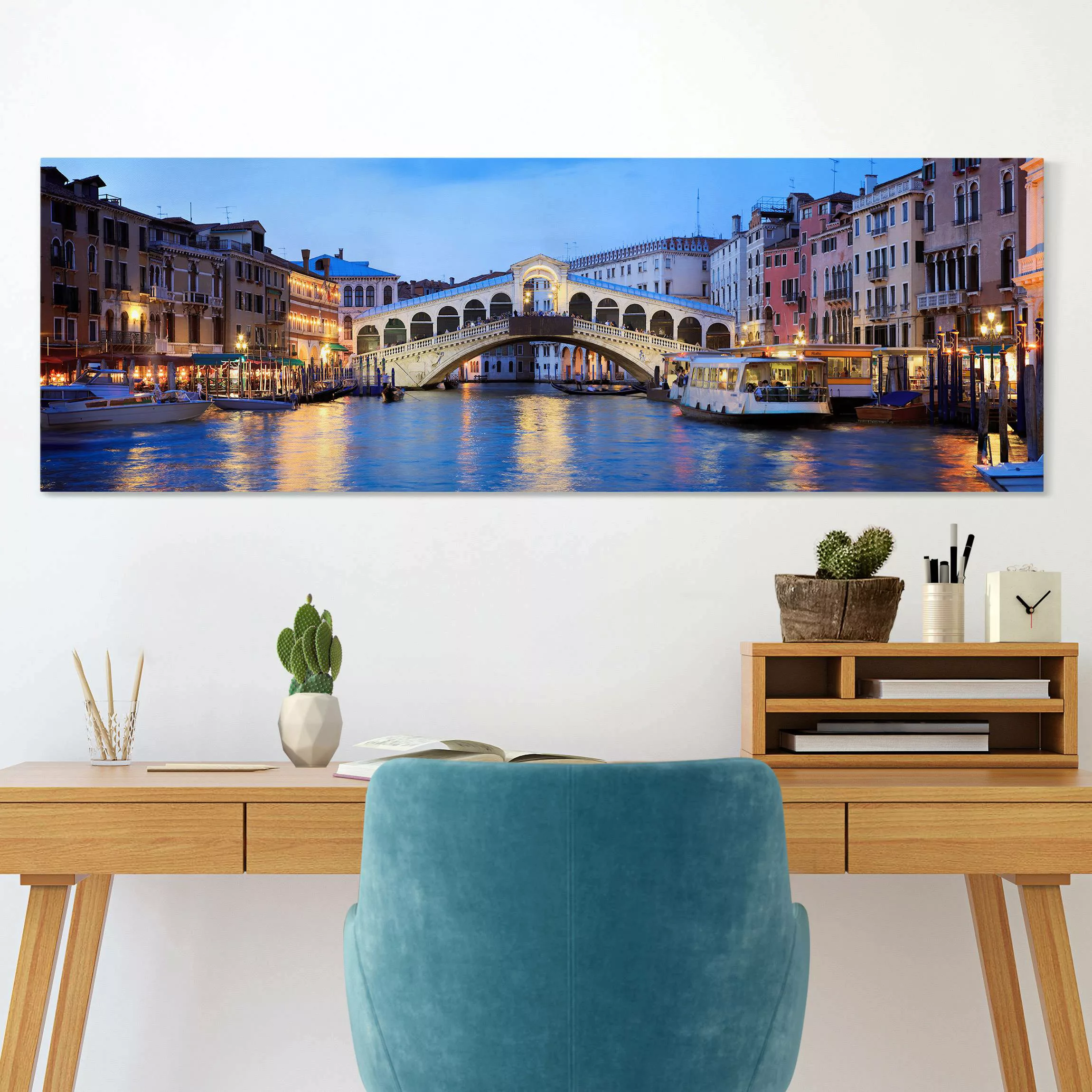 Leinwandbild Rialtobrücke in Venedig günstig online kaufen