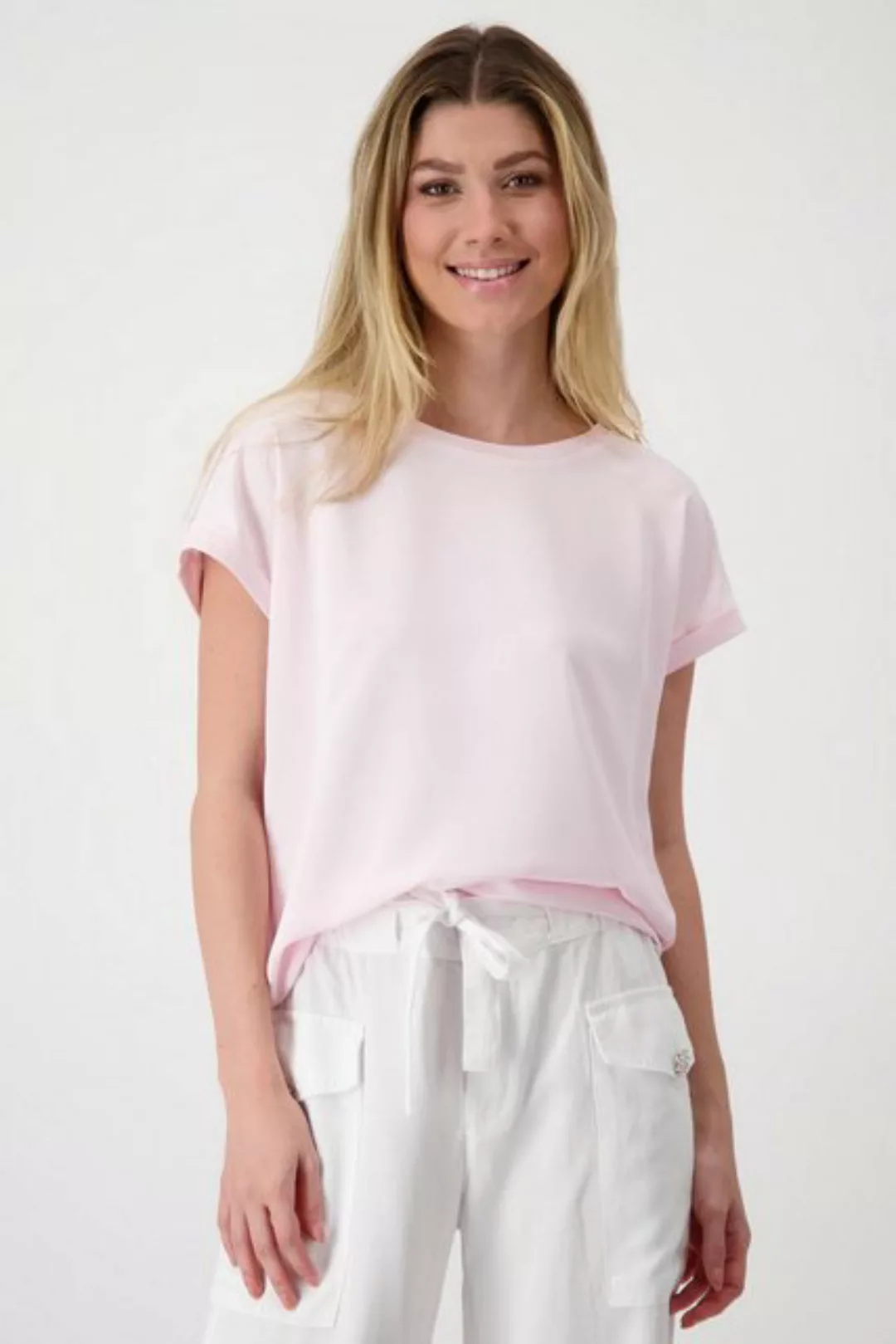 Monari Kurzarmshirt Bluse rosa günstig online kaufen