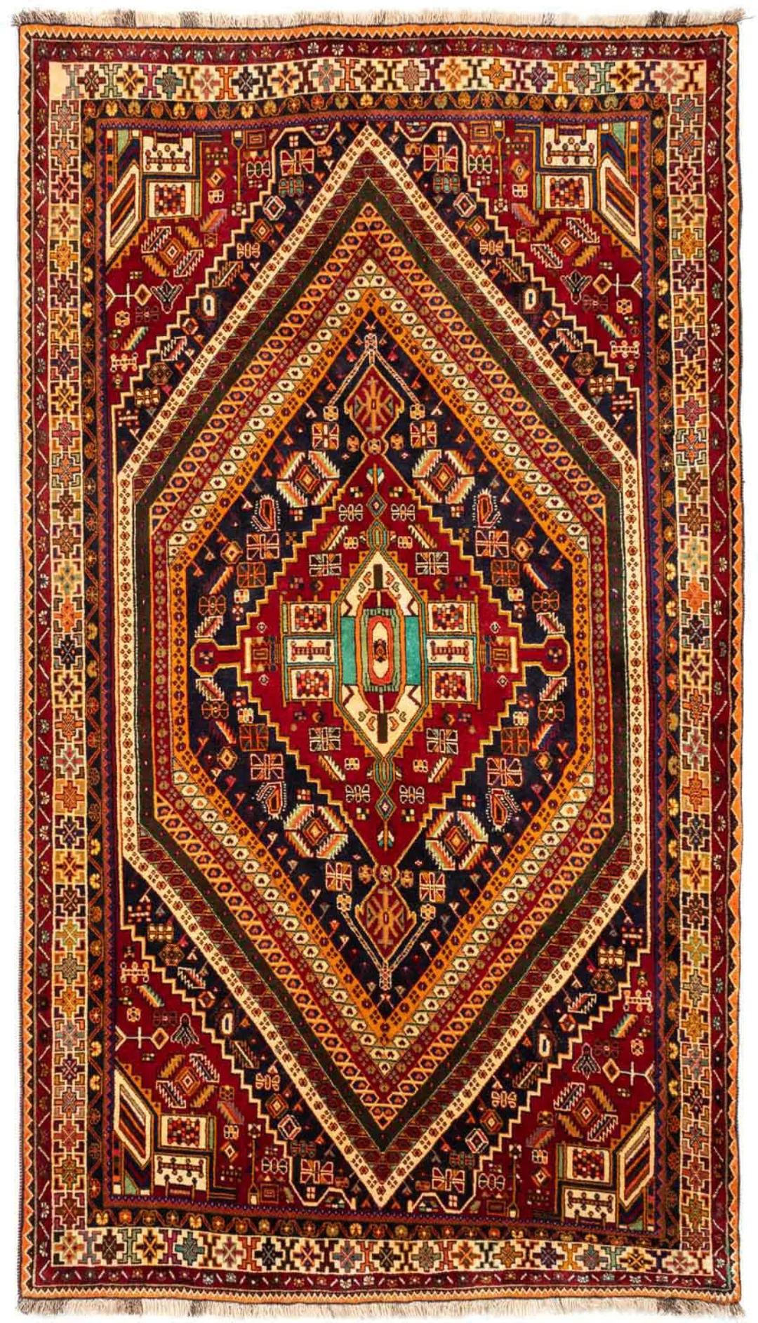 morgenland Wollteppich »Shiraz Medaillon 260 x 165 cm«, rechteckig, Unikat günstig online kaufen