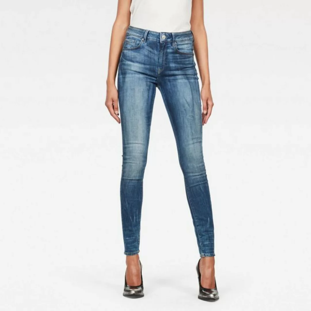 G-star 3302 High Waist Skinny Jeans 25 Medium Indigo Aged günstig online kaufen