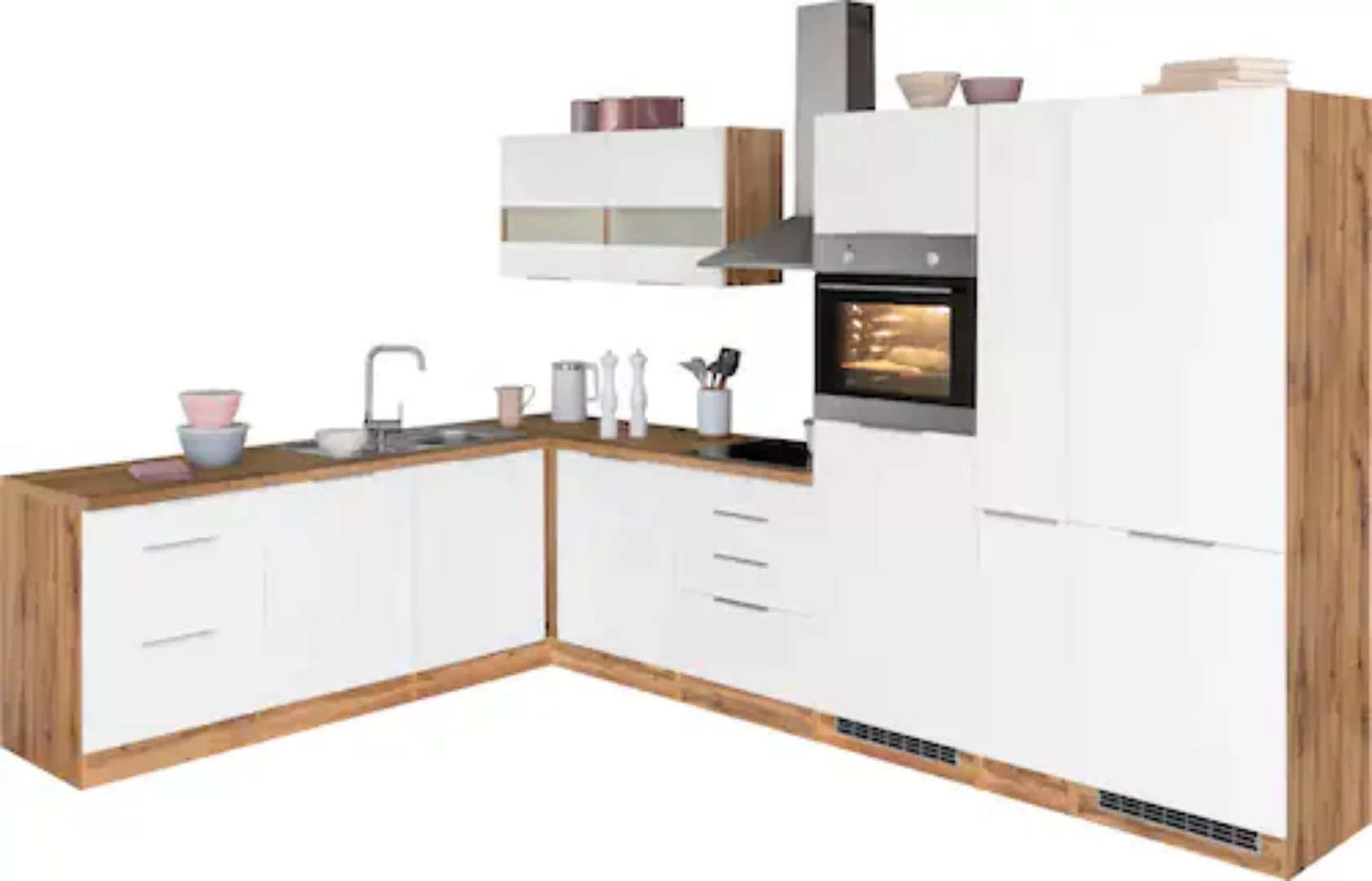 Kochstation Küche "KS-Luhe", Stellbreite 240x330 cm, wahlweise mit oder ohn günstig online kaufen