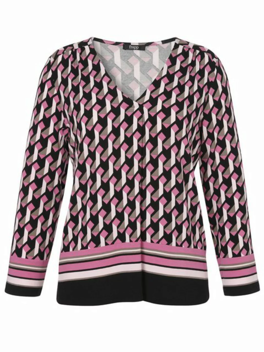 FRAPP Longshirt (1-tlg) mit Allover-Print günstig online kaufen