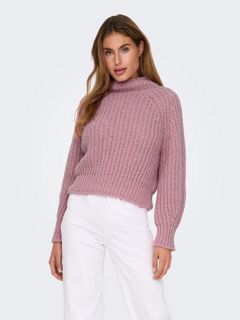 JACQUELINE de YONG Strickpullover Strickpullover Rollkragen Langarm Gerippt günstig online kaufen