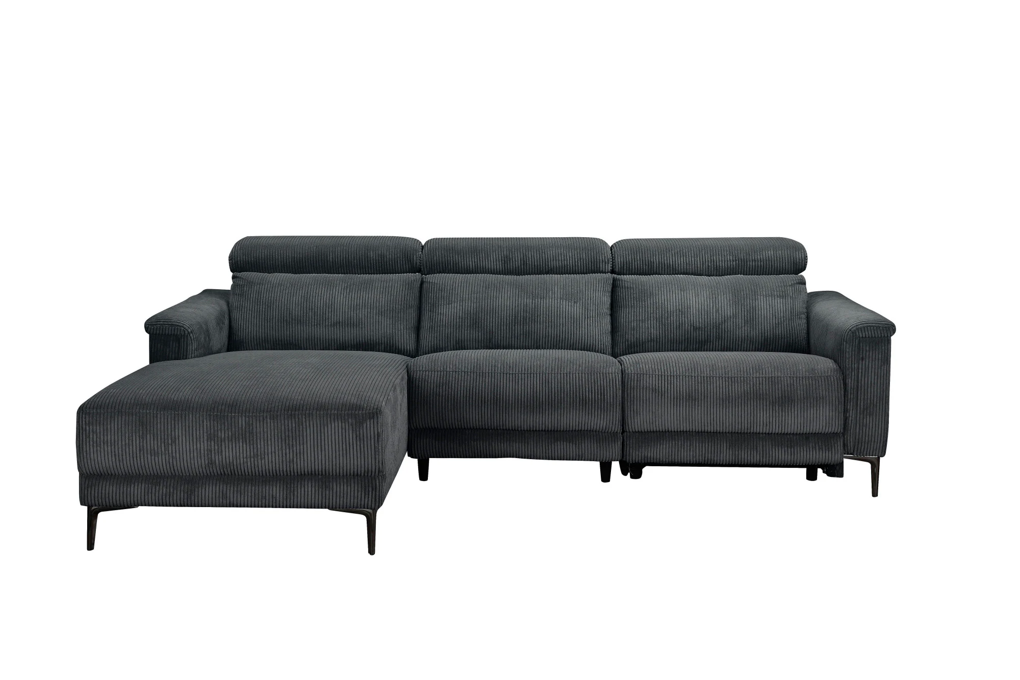 Places of Style Ecksofa "Lund in Cord, L-Form, 261 cm, mit manueller", o. e günstig online kaufen