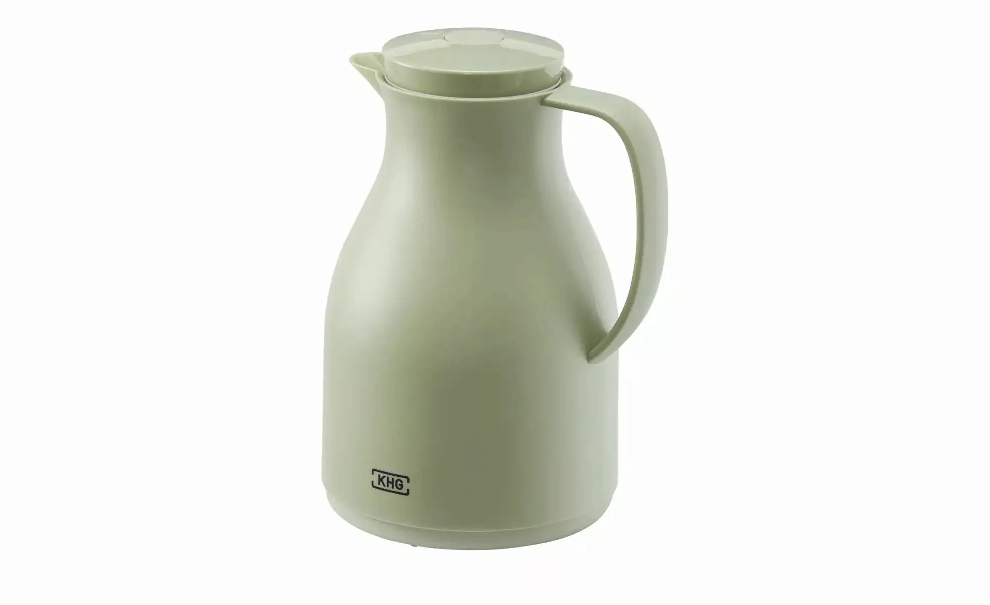 KHG Isolierkanne 1 l  Anton ¦ grün ¦ Kunststoff,Glas ¦ Maße (cm): H: 24  Ø: günstig online kaufen