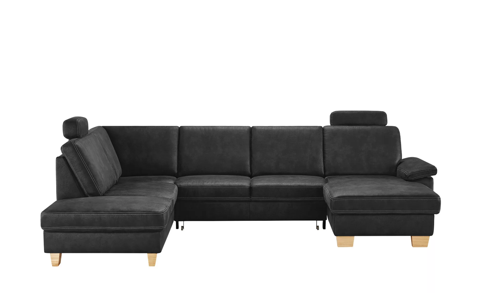 meinSofa Wohnlandschaft  Samu - schwarz - 90 cm - Polstermöbel > Sofas > Le günstig online kaufen