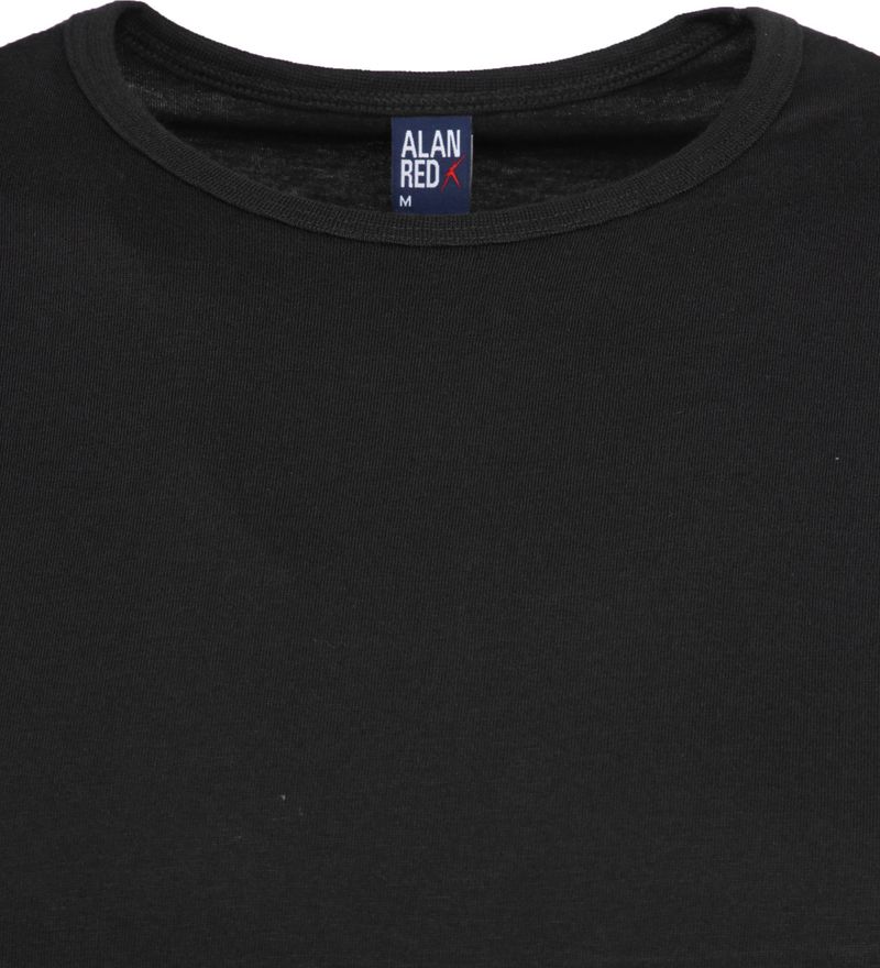 Alan Red Extra Lang T-Shirts Derby Schwarz (2-Pack) - Größe S günstig online kaufen