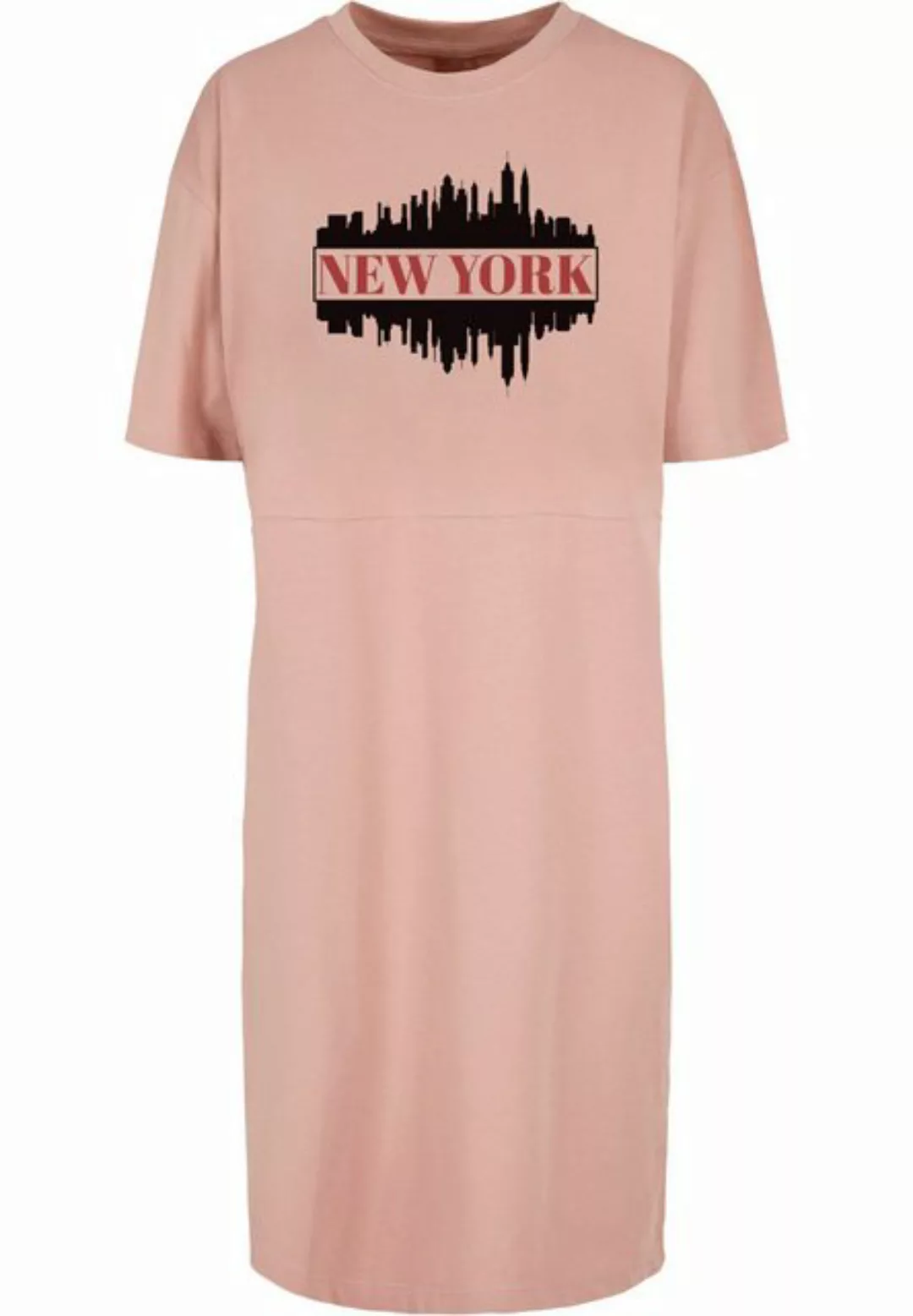 Merchcode Stillkleid "Damen Ladies New York Organic Oversized Slit Tee Dres günstig online kaufen