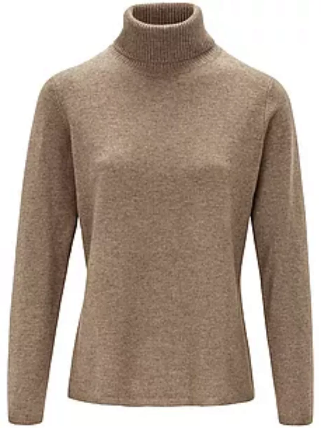 Rollkragen-Pullover aus Schurwolle und Kaschmir include beige günstig online kaufen