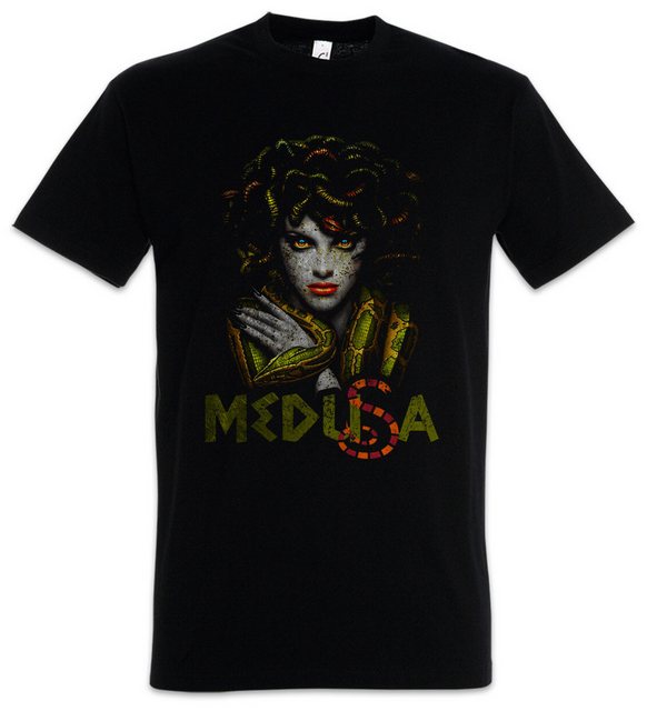 Urban Backwoods Print-Shirt Medusa Herren T-Shirt Gorgone Schlangen Schlang günstig online kaufen