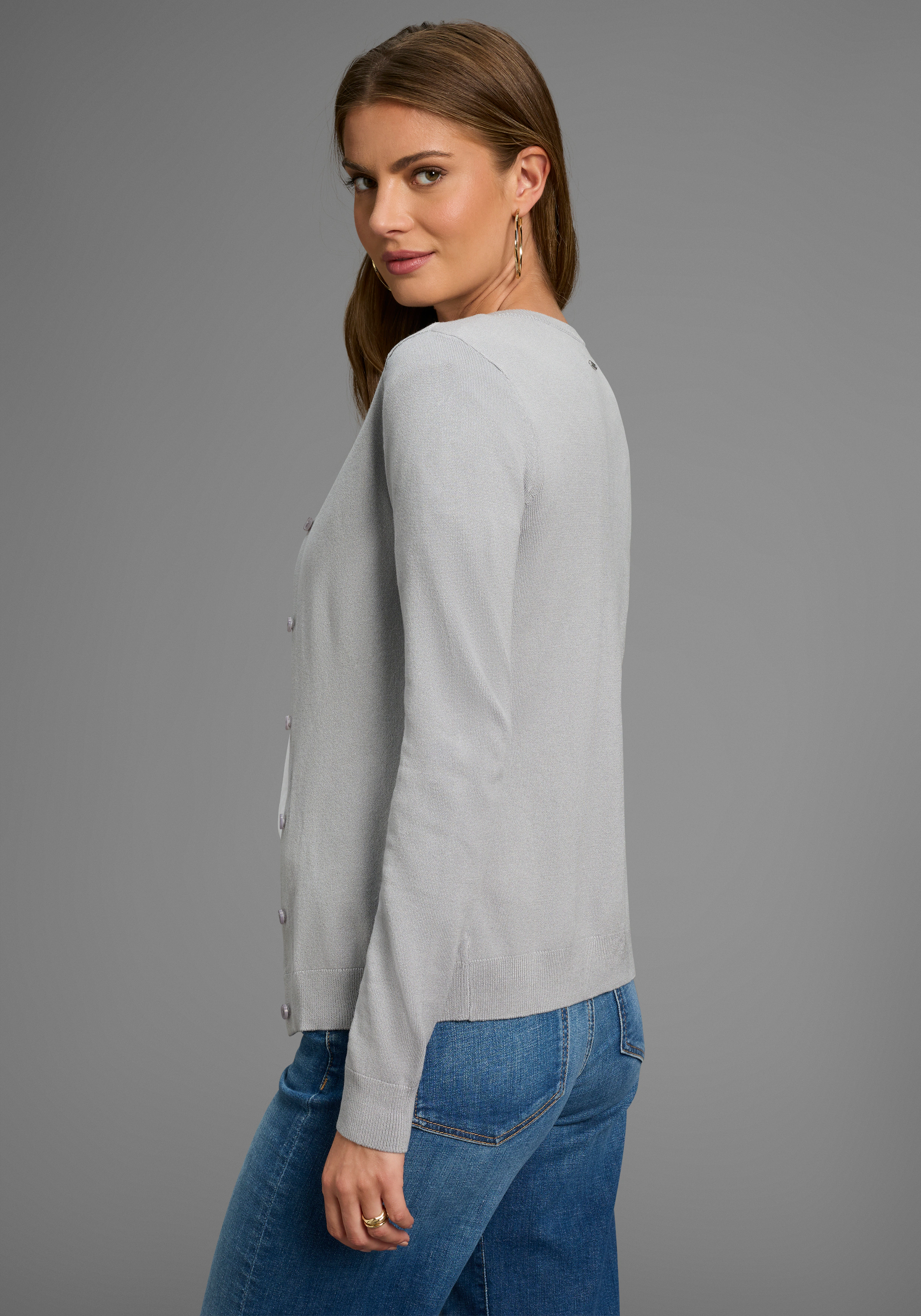 Laura Scott Strickjacke, mit Knopfleiste günstig online kaufen