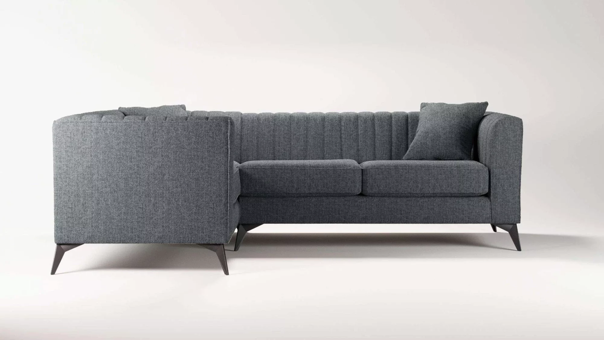 Places of Style Ecksofa »MATTHEW B/T/H: 240/167/74 cm«, L-Form, Steppung im günstig online kaufen